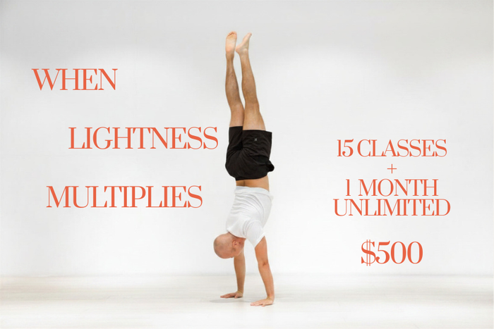 When Lightness Multiplies: 15 Classes + 1 Month Unlimited